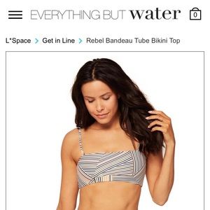 L*Space Rebel Bandeau Tube Bikini Top